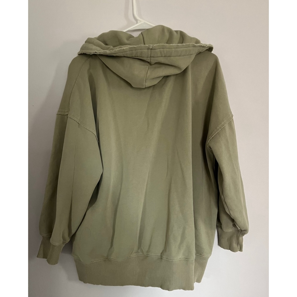 American Eagle Forever zip up oversized hoodie sweatshirt size XS - Picture 3 of 11